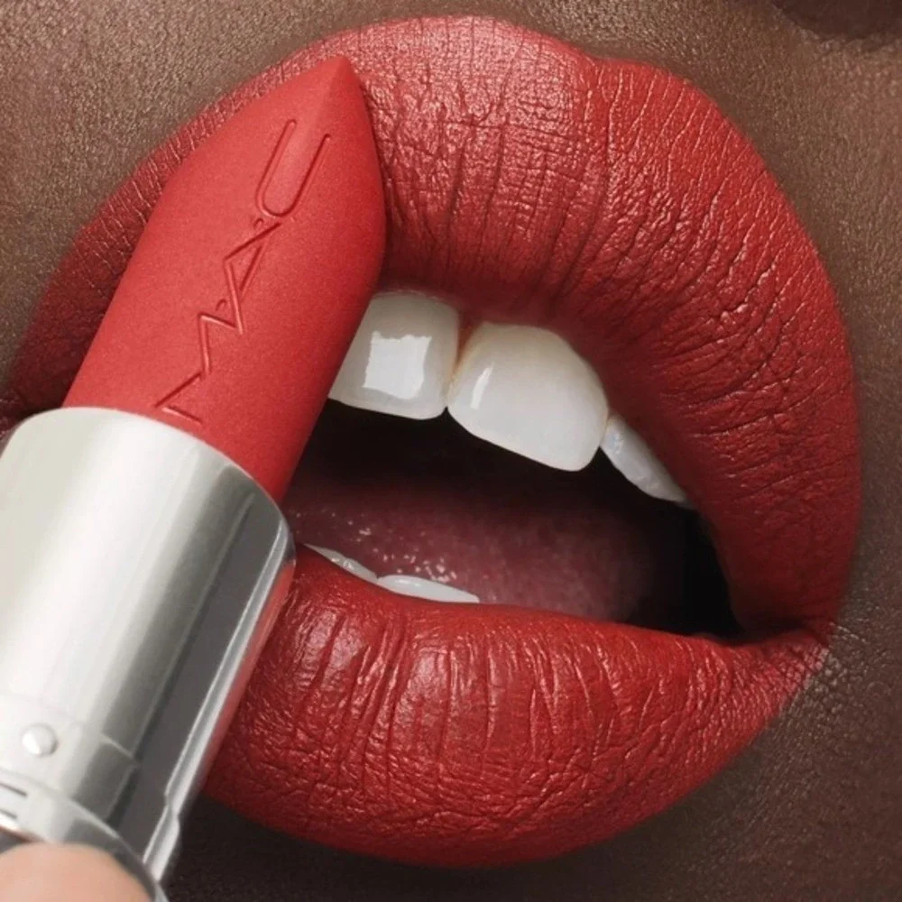 MAC Matte Lipstick Chili 602 Warm Red Orange Full Size Boxed Fall Lip Shade